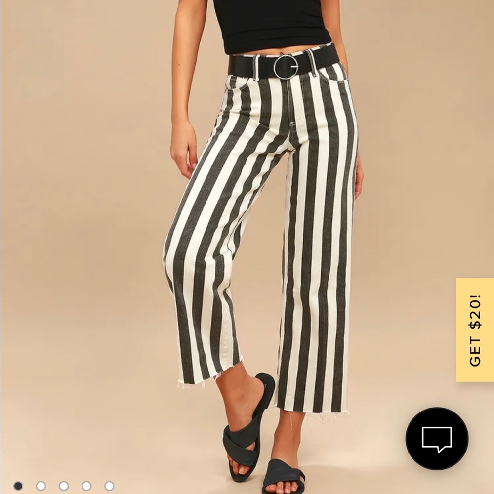 Paige Nellie striped denim jeans